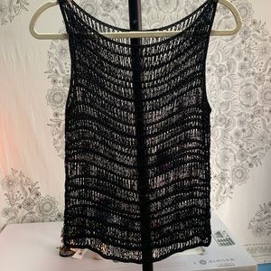 Beaded see through shirt